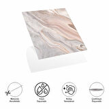 Leyloş Decohandy 30x30 Cm Pvc Duvar Karosu 4'lü Paket - Antik Mermer