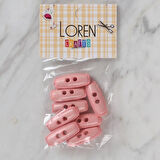 Loren Crafts Pembe 8 Li Çoban Düğmesi - 81