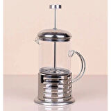 Leyloş Çelik Kulplu Cam French Press - 350 Ml