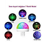 Leyloş Usb Girişli Sese Duyarlı Disko Topu