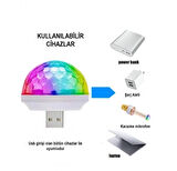 Leyloş Usb Girişli Sese Duyarlı Disko Topu