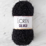 Loren Sılver Siyah El Örgü İpi - Rs1001 - 34093
