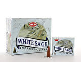 Leyloş White Sage Aromalı Konik Tütsü