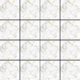 Leyloş Decohandy  Pvc Yer Karosu 30x30cm 4'lü Paket - Mermer Desenli Beyaz  0,36m2