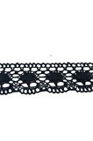 Kopanaki Dantel En 5 Cm Badem Model Siyah 5 Metre