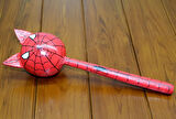 Leyloş Ahşap Kedili Spiderman Marakas Tekli
