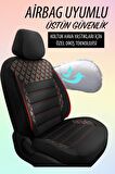 NiCe Shop Renault Laguna Uyumlu Koltuk Kılıfı Crystal Sarisi - Kırmızı
