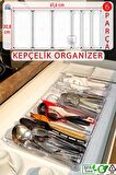 6'lı Set Modüler Kepçelik Kaşıklık Mutfak Çekmece Içi Düzenleyici Makyaj Buzdolabı Organizer