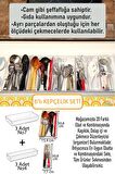 6'lı Set Modüler Kepçelik Kaşıklık Mutfak Çekmece Içi Düzenleyici Makyaj Buzdolabı Organizer