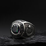 "Allah Bana Yeter" Devlet Bahçeli Gümüş Yüzük