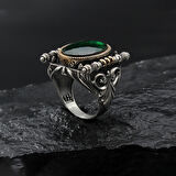 Yeşil Oniks Gümüş Yüzük