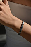 Çelik Italyan Charm Bileklik Ayarlanabilir 7 mm Paslanmaz Çelik Bileklik Silver 18 cm Unisex Mix