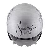 Suomy Rokk Old School Rider Scratch Silver