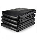5 Kg 80x110 Büyük Boy Siyah Çöp Torbası | Dökme Taşıma Poşeti | Dayanıklı | Ev Ofis Otel Taşınma