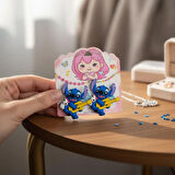 2'li Set Stitch Gitar Figürlü Toka - Mavi