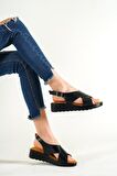 Kasey Çapraz Detaylı Comfort Sandalet
