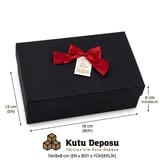13X18X8 Cm Hediye Kutusu-Siyah