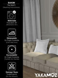 Yakamoz Beyaz Renk Kırlent , Yastık Kılıfı Kadife Görünümlü Velvet Touch Serisi