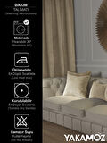Yakamoz Kumsal beji Kırlent , Yastık Kılıfı Kadife Görünümlü Velvet Touch Serisi