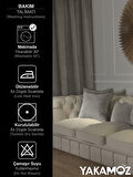 Yakamoz Açık Gri Kırlent , Yastık Kılıfı Kadife Görünümlü Velvet Touch Serisi