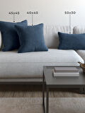 Demor Home Soft Series Güvercin Mavisi Kırlent, Yastık Kılıfı