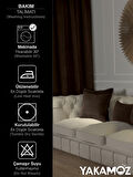 Yakamoz Çikolata Kahvesi Renk Kırlent , Yastık Kılıfı Kadife Görünümlü Velvet Touch Serisi