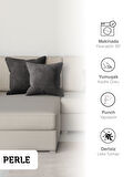 Perle Home Daily Series Gri Renk Kırlent Yastık Kılıfı