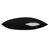Demor Home Soft Series Panter Siyahı Kırlent, Yastık Kılıfı
