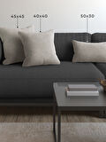 Demor Home Soft Series Badem Ezmesi Rengi Kırlent, Yastık Kılıfı