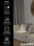 Yakamoz Ekru Renk Kırlent , Yastık Kılıfı Kadife Görünümlü Velvet Touch Serisi