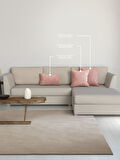 Perle Home Daily Series Buğulu Gül Rengi Kırlent Yastık Kılıfı