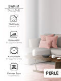 Perle Home Daily Series Buğulu Gül Rengi Kırlent Yastık Kılıfı