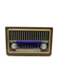 Ktf-1655 Nostalji Radyo Bluetooth Hoparlör El Feneri Usb Şarjlı