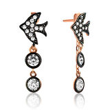 Gümüş Zincirli Kırlangıç Küpe