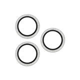 Panzerglass Apple 16 Pro Hoops Glitter Simli Silver Gümüş Kamera Lens Koruyucu (Hizalama Aparatlı)