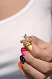 Kutup Yıldızı Detaylı Mini İncili Earcuff Sıkıştırma Kıkırdak Küpesi