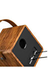 Karaoke Mikrofonlu Bluetooth Speaker 10W 4" Mikrofonlu Kablosuz Haparlör