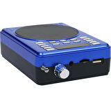 KTX-1601 Mikrofonlu FM Destekli Bluetooth Hoparlör Rehber, Öğretmen Amfisi MAVİ