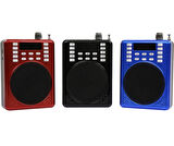 KTX-1601 Mikrofonlu FM Destekli Bluetooth Hoparlör Rehber, Öğretmen Amfisi MAVİ