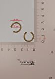 Gold Renk Earcuff Sıkıştırma Kıkırdak Küpesi
