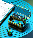 Bluetooth 5.3 Kablosuz Kulaklık LED Dijital Ekran Dokunmatik HIFI Stereo Müzik Kablosuz Kulaklık