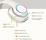 P102 Kulak Üstü RGB Işıklı Gürültü Engelleme Sürükleyici 5.3 Bluetooth uyumlu Müzik Deneyimi