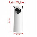 Evcil Hayvan Lazer Oyuncağı Otomatik Dönen, USB/Pilli, 4 Modlu Kedi Köpek Eğlencesi