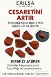 Sertifikalı Ham Cüzdan Boy Kırmızı Jasper Taşı Kütle - El Taşı - Güç, Dayanıklılık ve Günlük Koruma