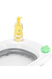 Premium Pratik Katlanır Yer Kaplamaz Ayaklı Bebek Yıkama Banyo Küvet Duş Kova Maşrapa Koçero Seti