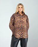 Leopar Desen Gömlek