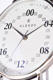 KLEXOS 24 Saat Kadranlı Kol Saati | Dream Valletta Silver