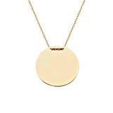 İsim Yazılabilen Yuvarlak Plaka Kolye