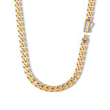 7mm Piramit Gurmet Altın Zincir