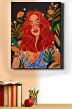 Sayılarla Boyama Seti Kasnaklı Renkli Kız 40x50 Cm